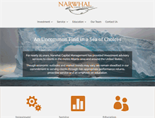 Tablet Screenshot of narwhalcapital.com